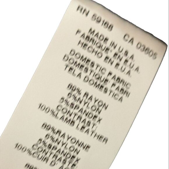 Fifteen Twenty R42013 Drape lamb leather sleeve patch jacket off center zipper L - Picture 9 of 10